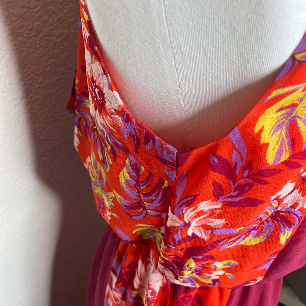 ModCloth Floral Halter Neckline Maxi Chiffon Dress - Picture 10 of 10